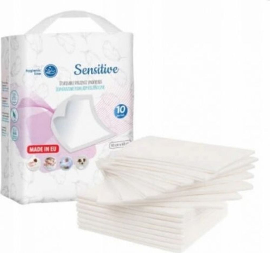 Akuku Jednorázové hygienické podložky Sensitive, 10 ks Obrázek produktu 