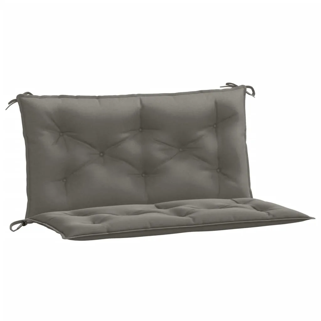 Set 2 Cuscini Panca Giardino VidaXL Antracite | 120x50x7 Cm In Tessuto Oxford Idrorepellente