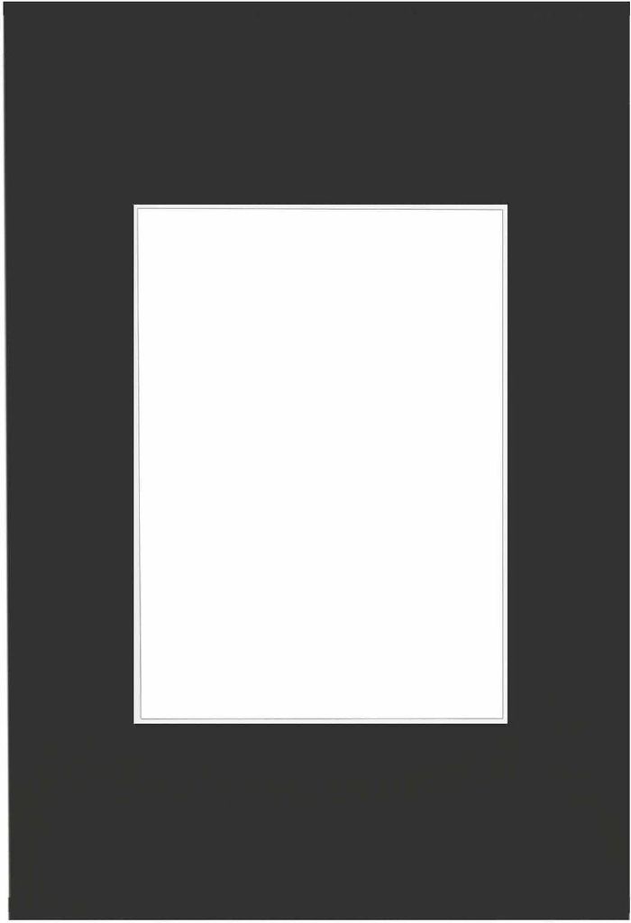 Fertig-Passepartout 20x30 cm für 13x18 cm schwarz