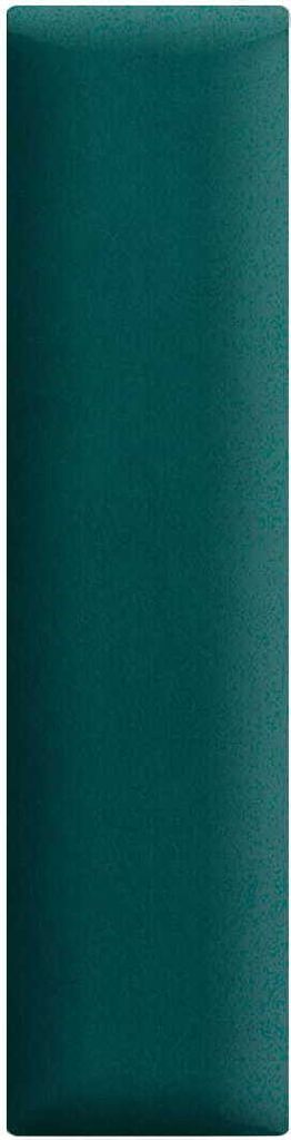 Wandpaneele 3D 15 x 60 cm gepolstert – für sehr einfache Selbstmontage, aus Velourstoff, mit weicher Füllung, Farbe grün