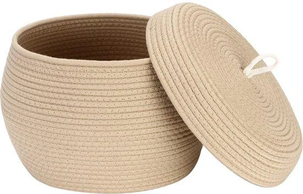 Sachet rond en coton naturel 25,4 x 19 cm pour vrac - Lot de 1 pièce