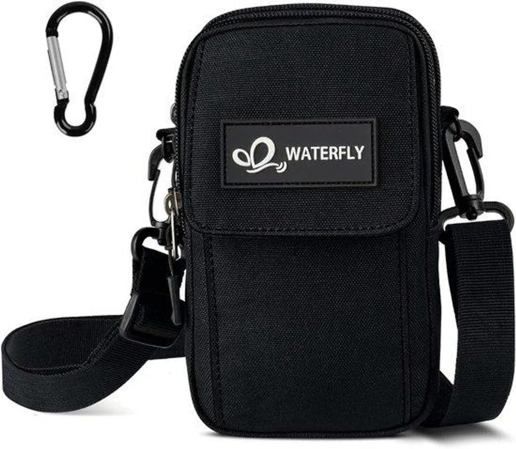 Petit sac de ceinture pour téléphone portable avec fixation mousqueton Alu