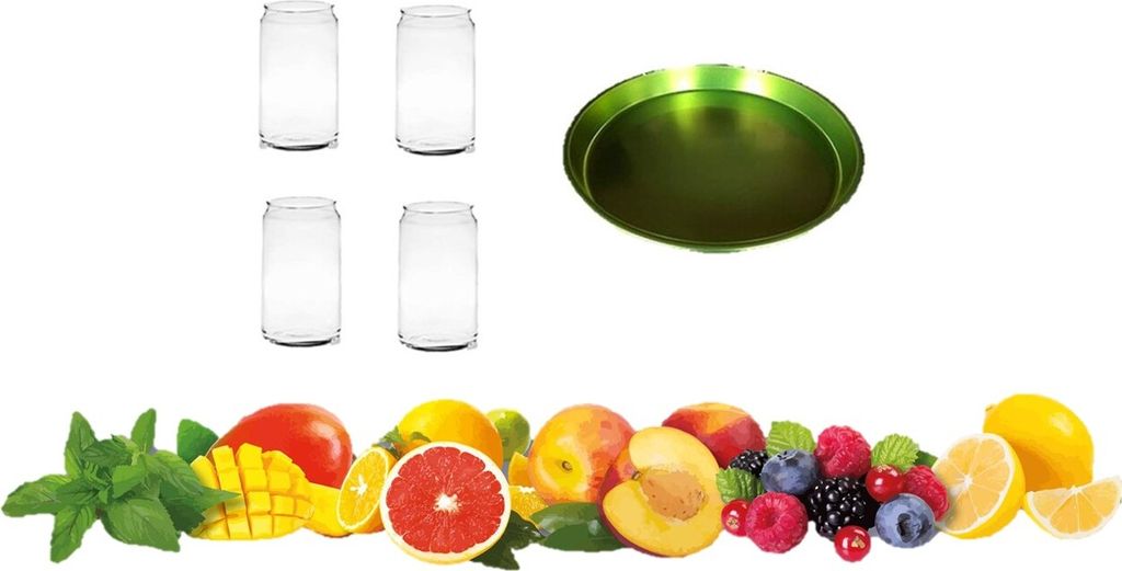 Wassersaft Bier Trinkgläser Dosen Geformte Transparente Glasbecher Tragbare Wasserbecher Wiederverwendbare Küche Trinkgeschirr Geschirrspüler pl...