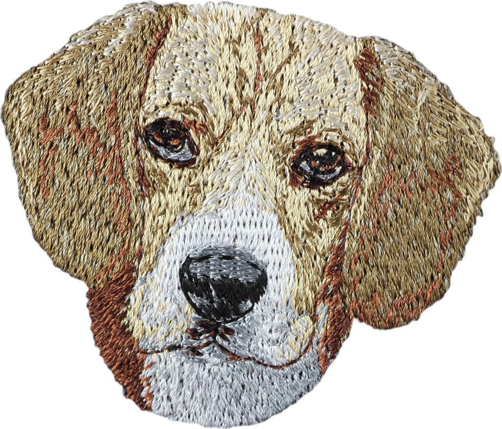 Beagle - Hund geformtes Aufnäher, besticktes Patch, einzigartiges Nachbildung für den Rucksack der Marke Art-Dog