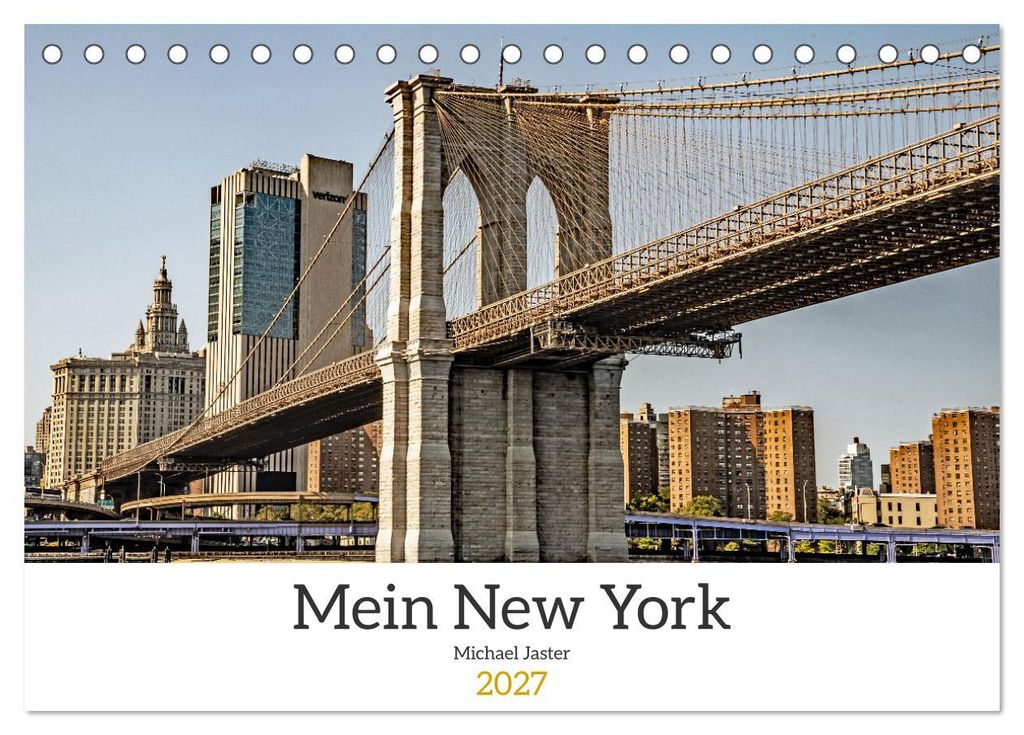 Mein New York Michael Jaster (Tischkalender 2027 DIN A5 quer), CALVENDO Monatskalender