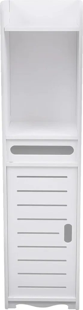 Étagère salle de bain MDF 60 cm avec porte-mouchoirs et rangements