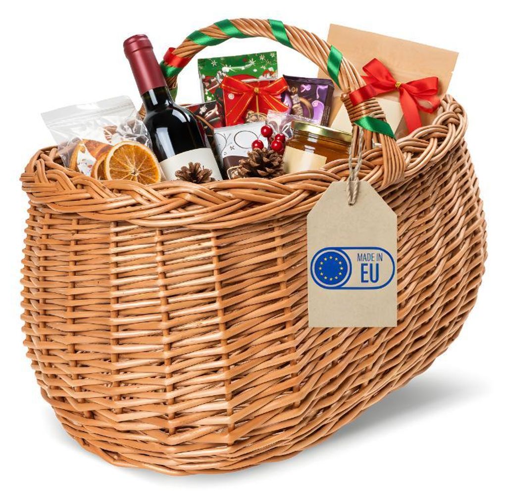 Creative Home Piknikový prútený košík na nákup s uchom a Obrázok produktu 