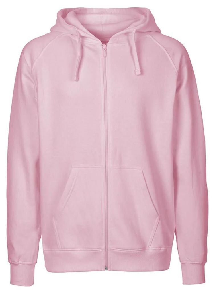 Neutral - Hoodie mit durchgehendem Reißverschluss für Herren LT5373 (S) (Hellrosa)