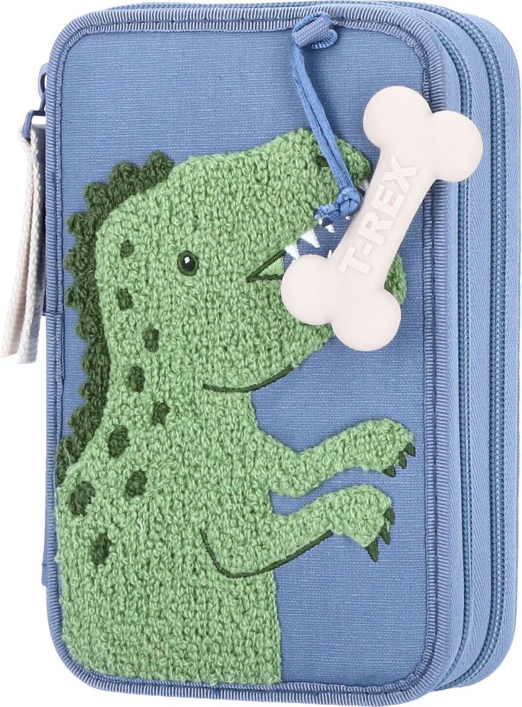 Depesche 2-Fach Federtasche Dino World schwarz Produktbild 