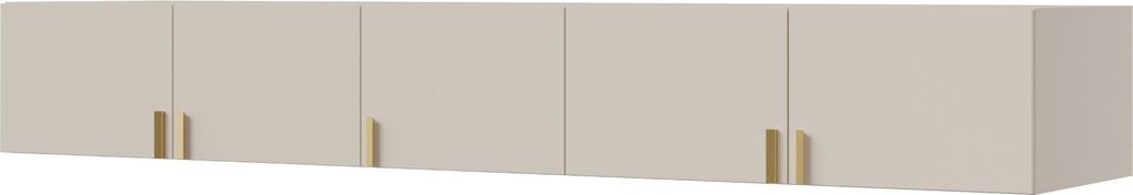 Kleiderschrank, Drehtürenschrank Kaschmir mit Ablageflächen und Kleiderstangen Breite 250 cm