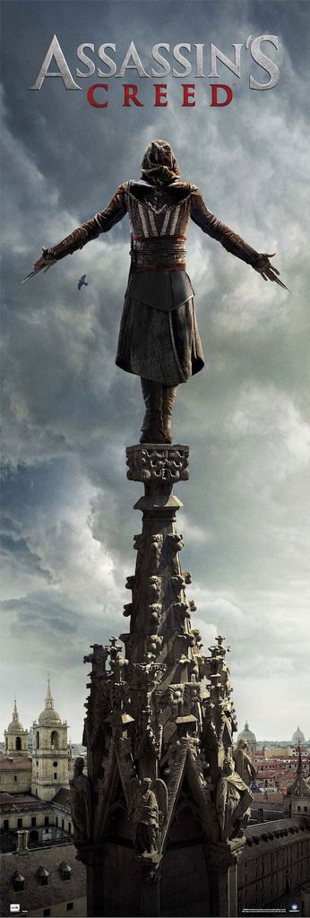 Assassins Creed - Türposter - Spire + 2 St Posterleisten Kunststoff 62 cm schwarz