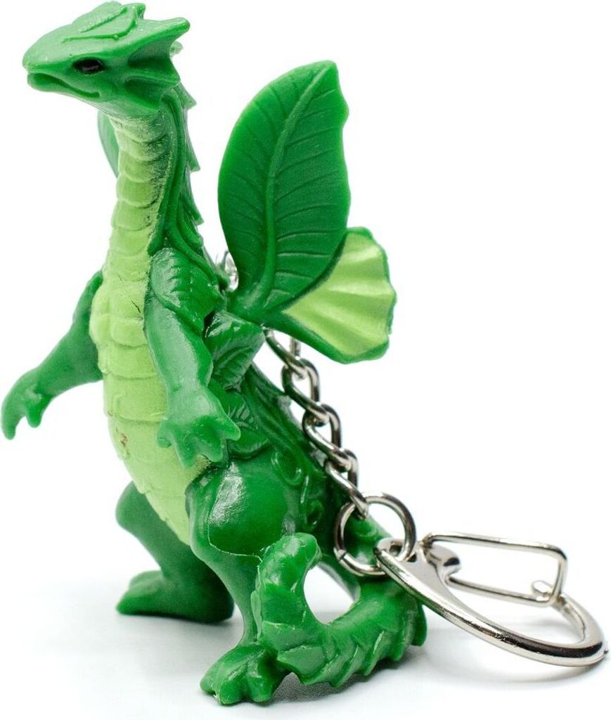 Flora Drache Schlüsselanhänger Miniblings Fantasy Drache stehend grün