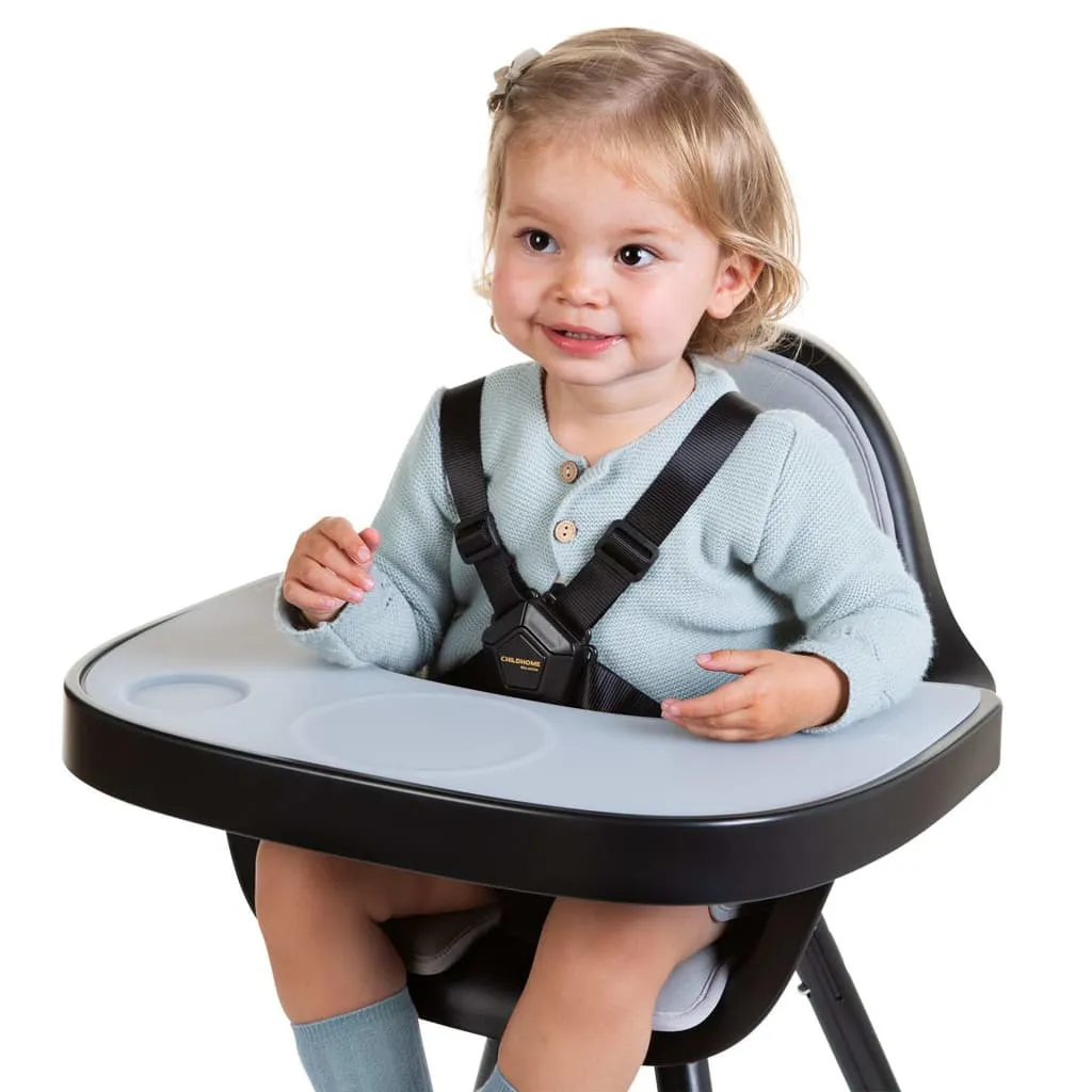Tablette Chaise Haute Childhome Evolu Noir et Set de Table Silicone - 3