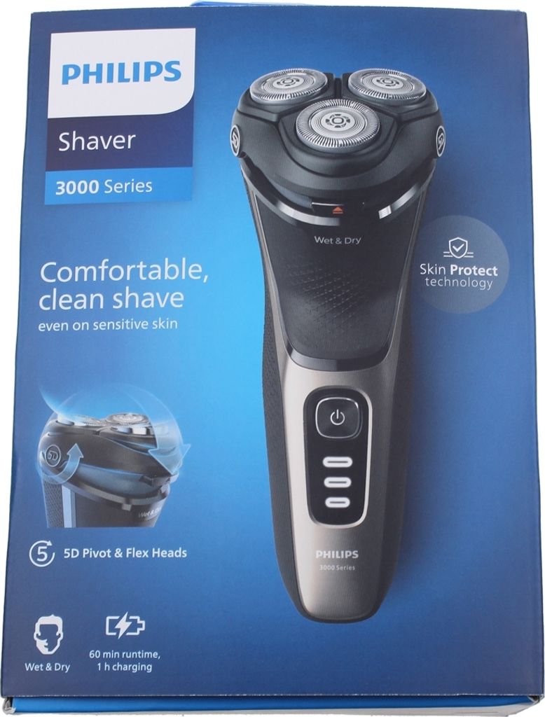 Philips Shaver 3000 Series S3242/12 Elektrischer Nass- und Produktbild 