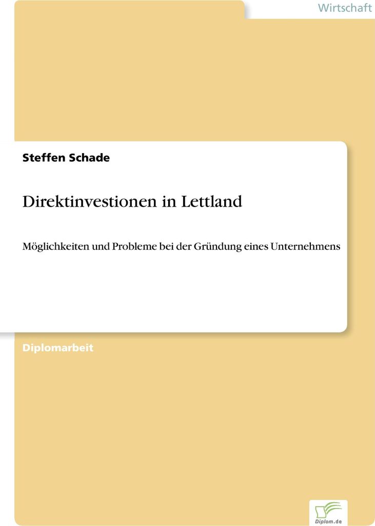 Direktinvestionen in Lettland