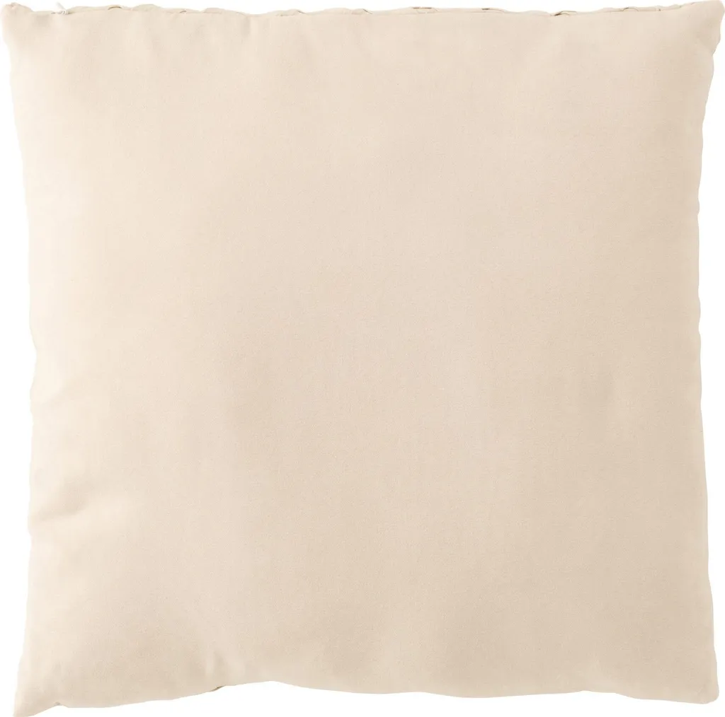 Coussin Beige Tissé J-Line en Polyester Résistant et Texture Relief - 7