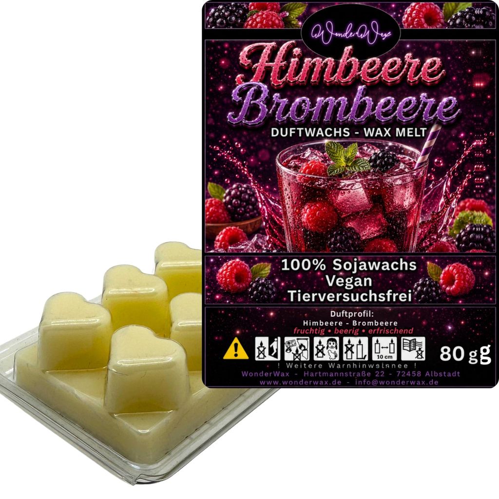 WonderWax Duftwachs Wax Melts für Duftlampe, 6 Herzen Produktbild 