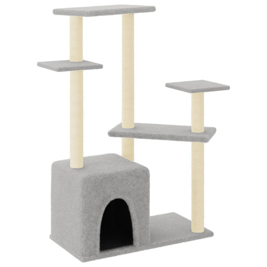 vidaXL Graffiatoio per Gatti Grigio 107,5 cm | La Nuova Casa del Micio