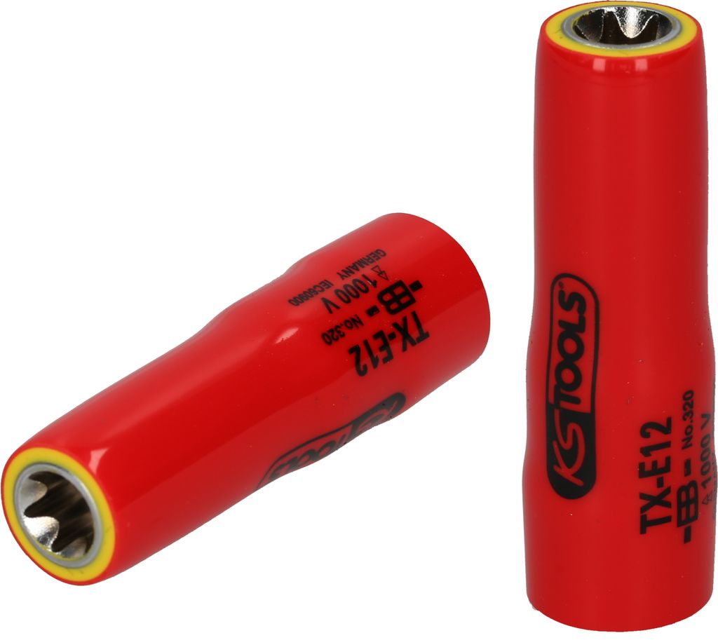 KS TOOLS 3/8' Torx-E-Stecknuss mit Schutzisolierung, E4, lang ( 117.2363 )