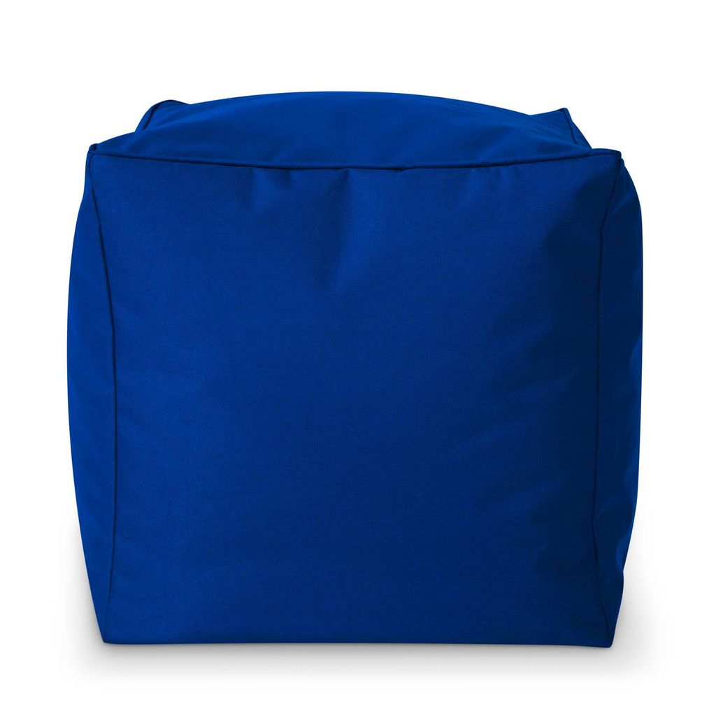 Green Bean Sitzhocker "Cube" 40x40x40cm mit EPS Perlen Füllung - Fußhocker für Sitzsäcke - Blau