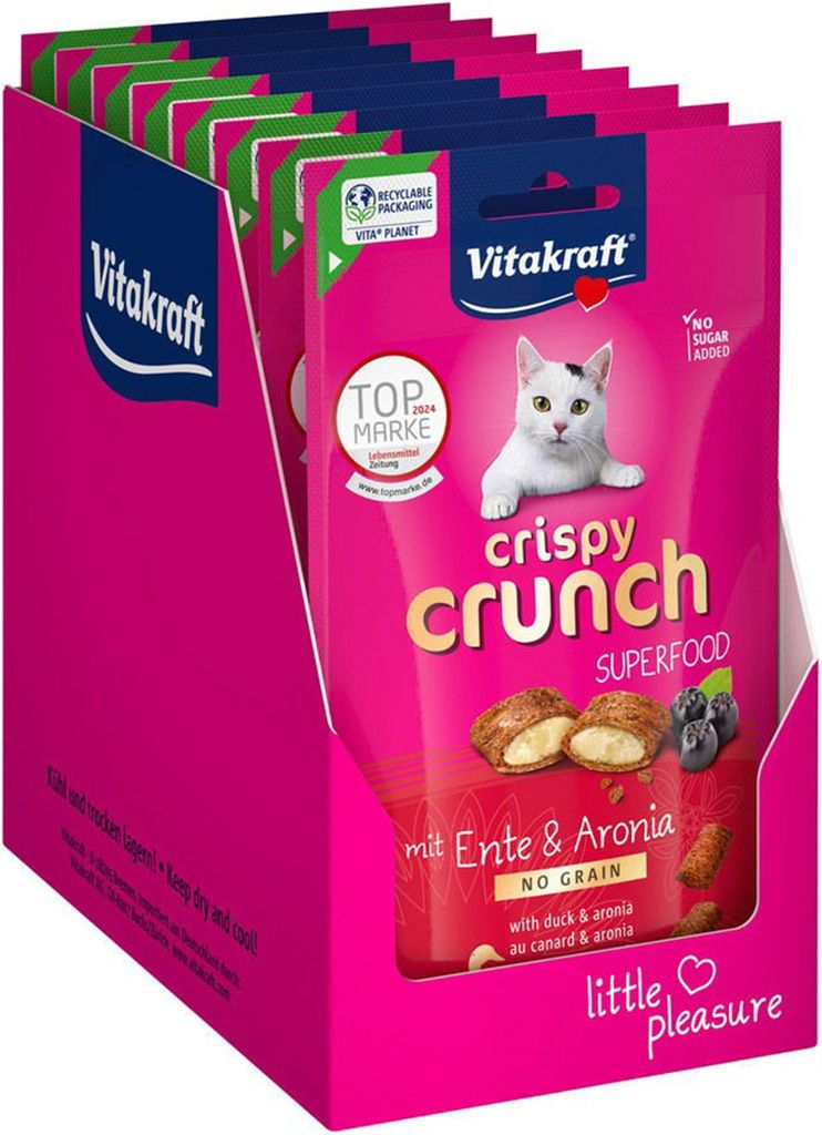 Vitakraft Crispy Crunch Ente und Drossel 8 × 60 g