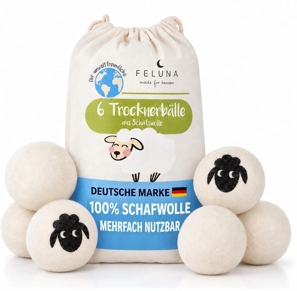 Míčky do sušičky vyrobené ze 100% panenské ovčí vlny Obrázek produktu 