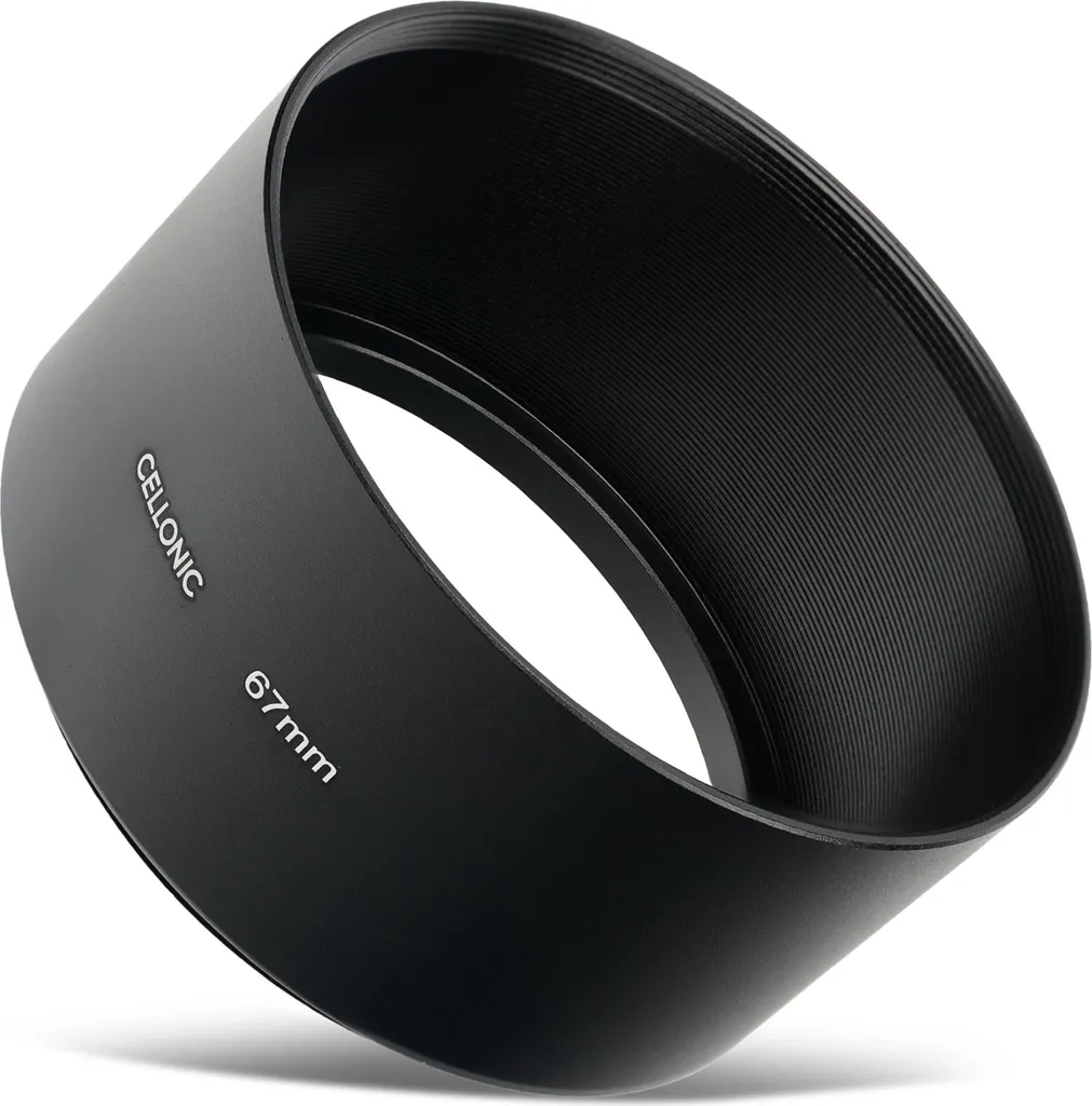 CELLONIC Paraluce Metallo 67mm per Teleobiettivo | Protezione Professionale