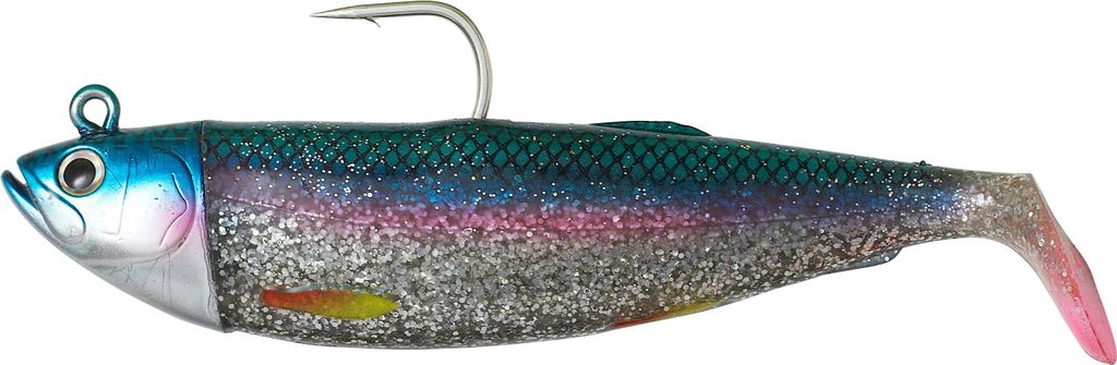 Savage Gear Cutbait Herring - Gummifisch Meeresköder, Farbe:Real Herring UV, Länge / Gewicht:20cm / 270g
