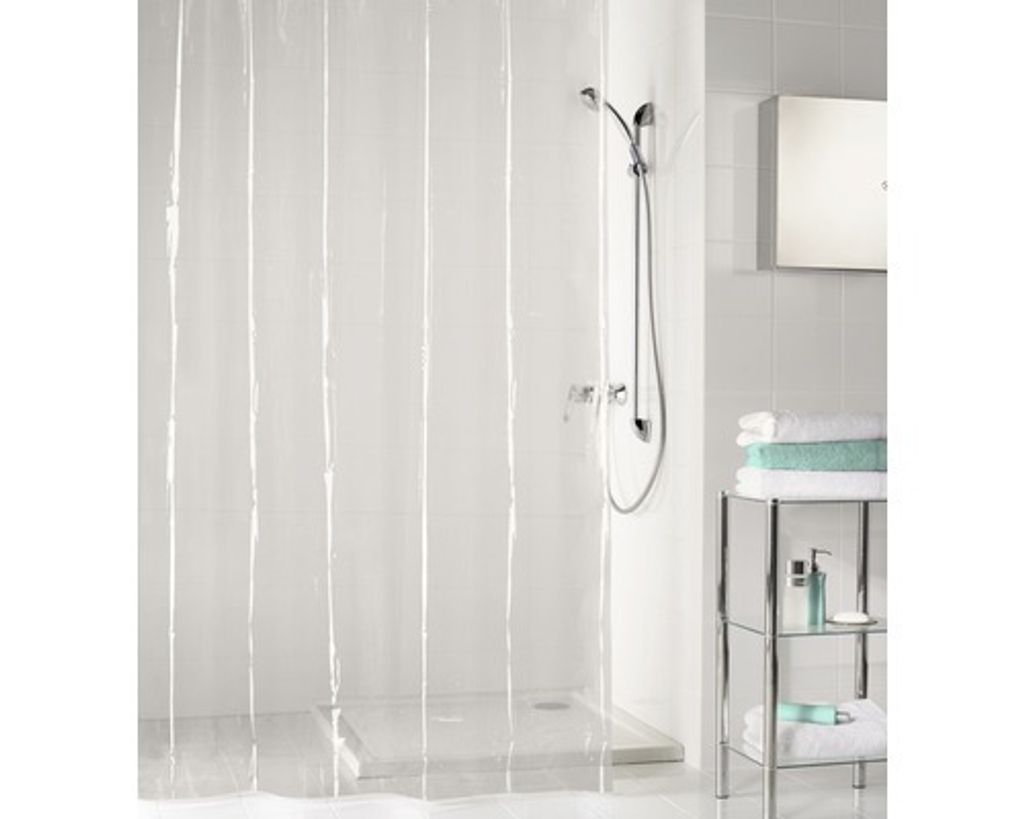 Zasłona prysznicowa Kleine Wolke PEVA CLARO Clear 180 x 200 Zdjęcie produktu 