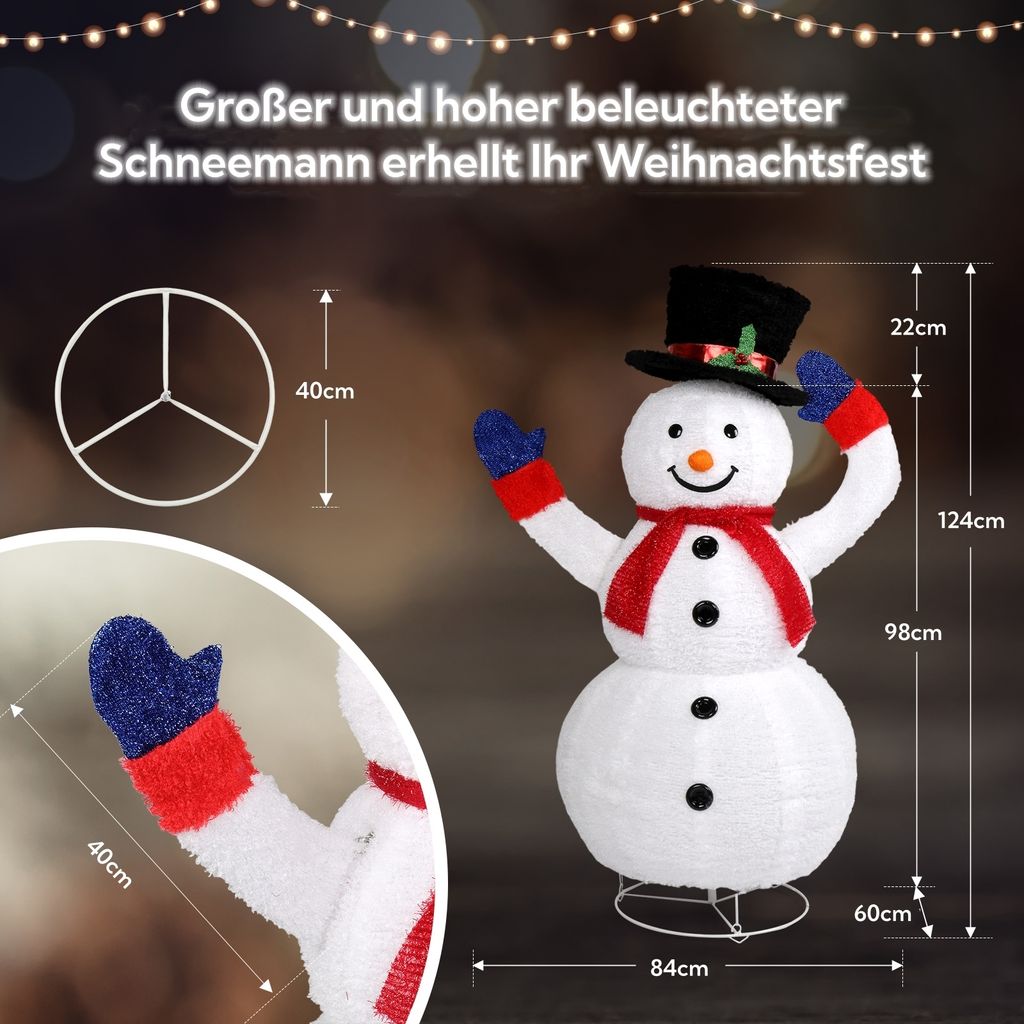 FCH LED-Schneemann,Weihnachtsdekoration für den Produktbild 5