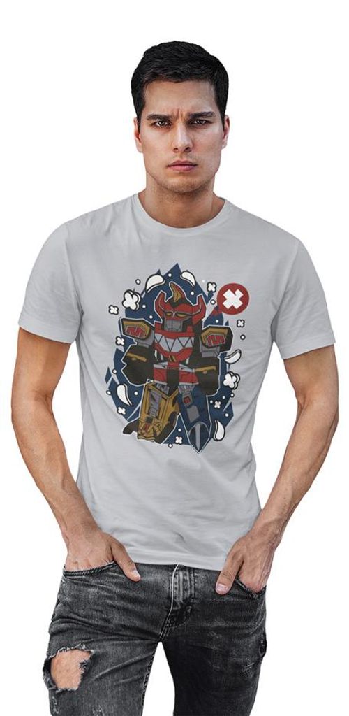D&B Uni Polo PC00071 Megazord Grau-Größe M