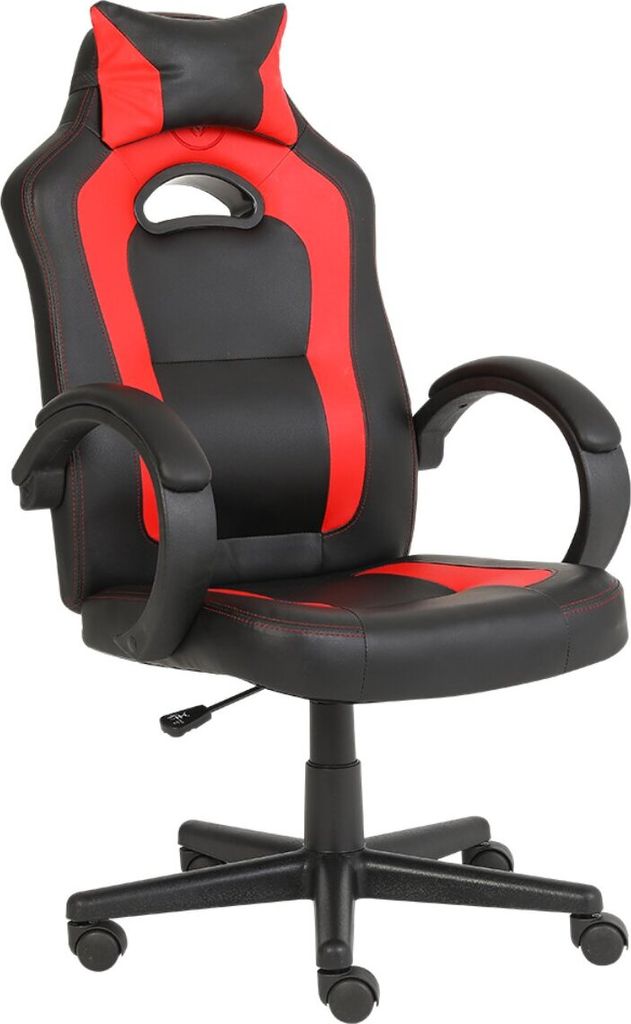 Qware DELTA Gaming Chair – Verstellbarer Gamer-Stuhl mit 2D Armlehnen & Höhenverstellung Rot
