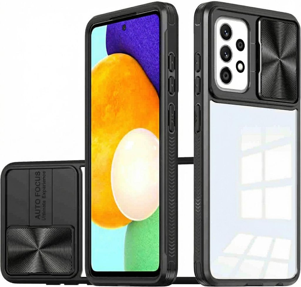 imoshion Back Cover mit Kameraschieber Samsung Galaxy A52(s) (5G/4G) - Schwarz