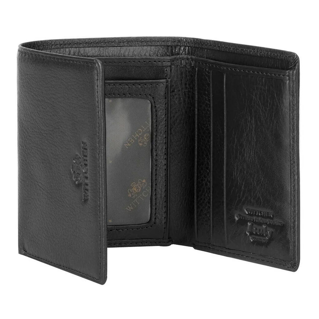 Portefeuille Compact Italy en Cuir Véritable 11cm avec Multi-Rangement - 3
