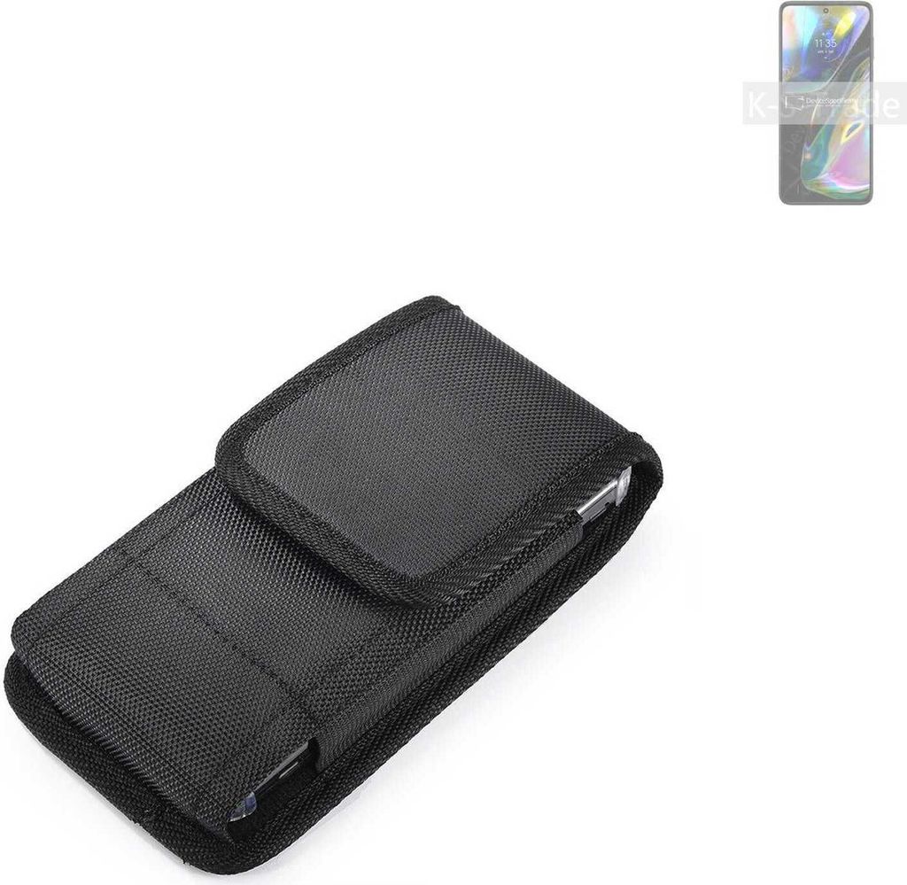 Holster Gürteltasche kompatibel mit Motorola Moto G82 Holster Gürtel Tasche wasserabweisend Handy Hülle Schutz Hülle Outdoor schwarz K-S-Trade
