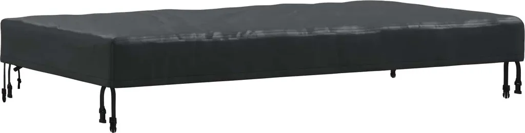Tovaglia Nera Rettangolare con Elastico 122 cm per Tavolo da Giardino