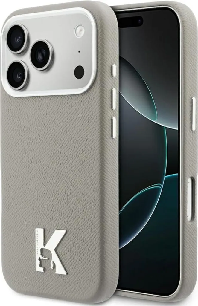 Cover MagSafe iPhone 17 Pro Karl Lagerfeld Grigia KHead Logo