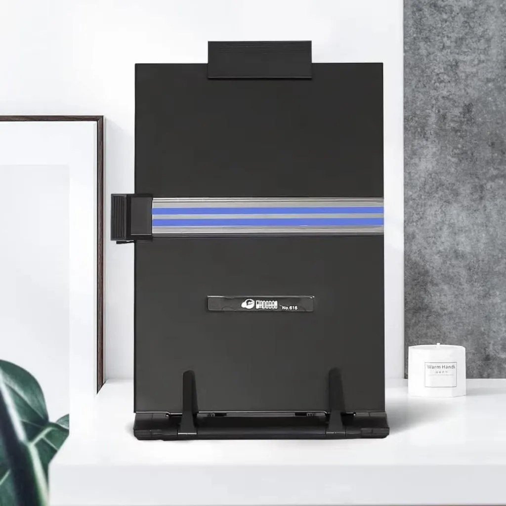 Support de Document A4 Réglable INF - Ergonomie Optimale pour Bureau