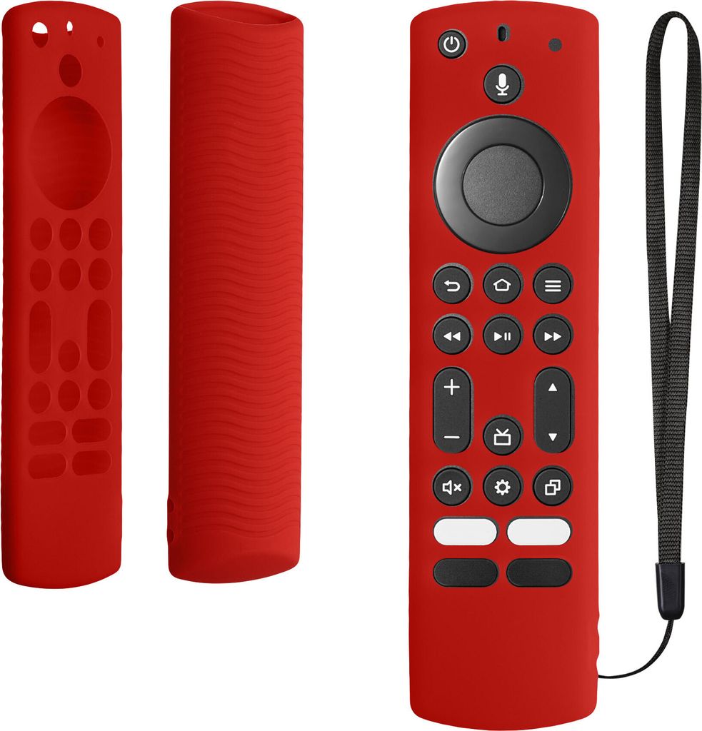 kwmobile Hülle Fernbedienung kompatibel mit Toshiba and Insignia NS-RCFNA-21, CT-RC1US-21, CT95018 / Fire TV Hülle - Silikon Case für TV Zubehö...