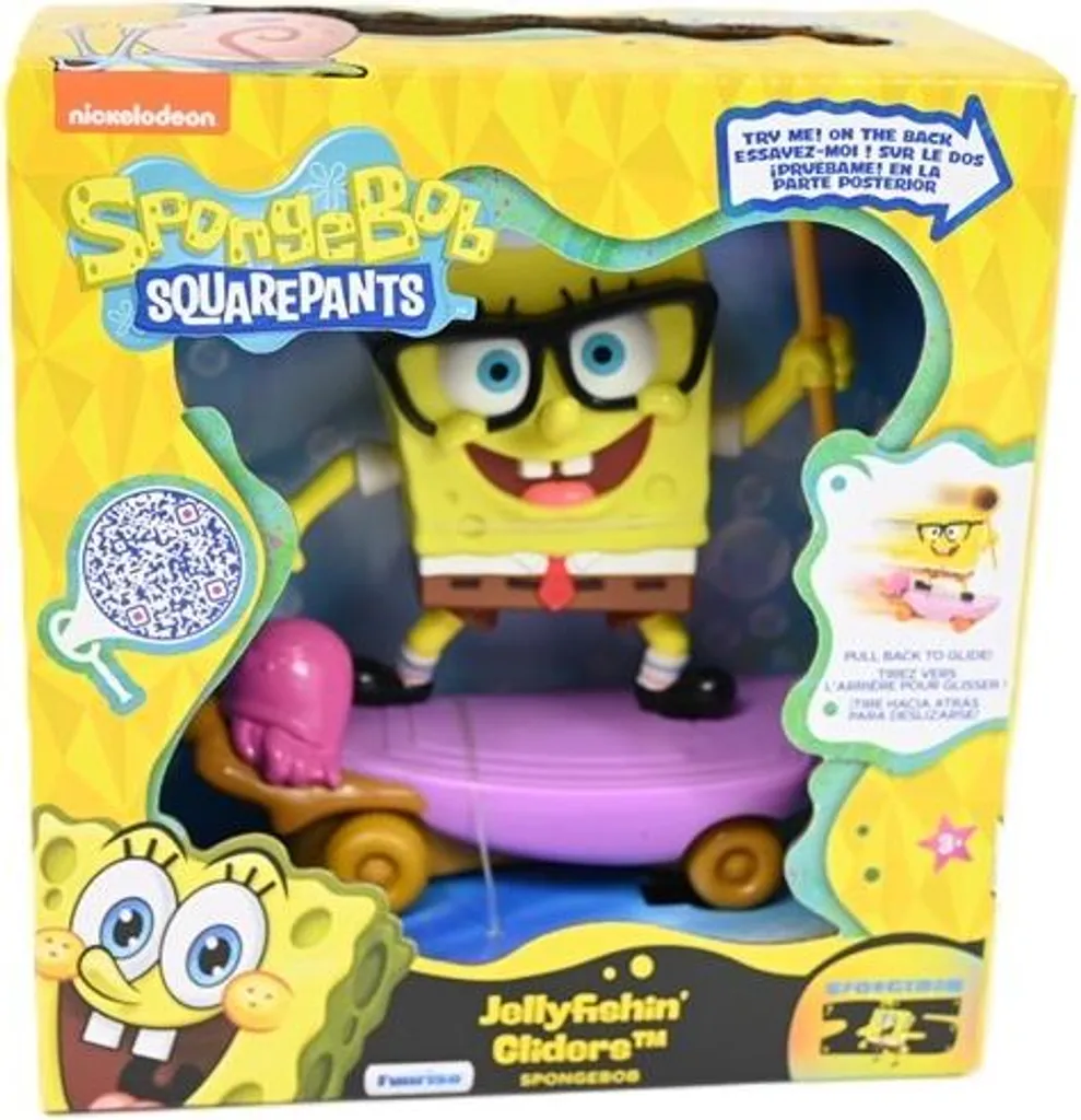 Jouet Figurine Bob l'éponge Skateur - Modèle de collection 10cm en PVC
