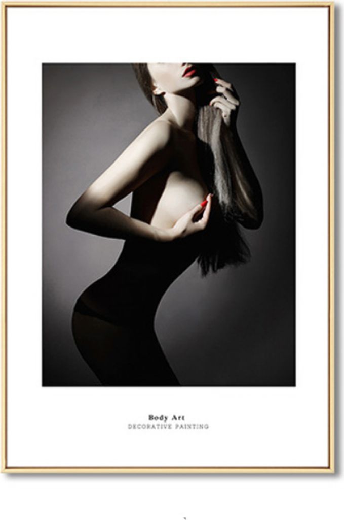 TPFLiving Kunstdruck LW-436 (OHNE RAHMEN) Poster - Leinwand - Wandbild - Hochauflösender Giclée-Druck, langlebig und hochwertig - Body Art - Nac...