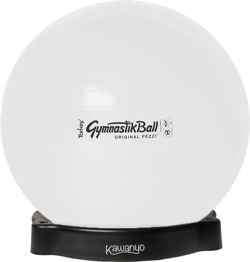 Original Pezzi Gymnastikball STANDARD m. Ballschale - weiß