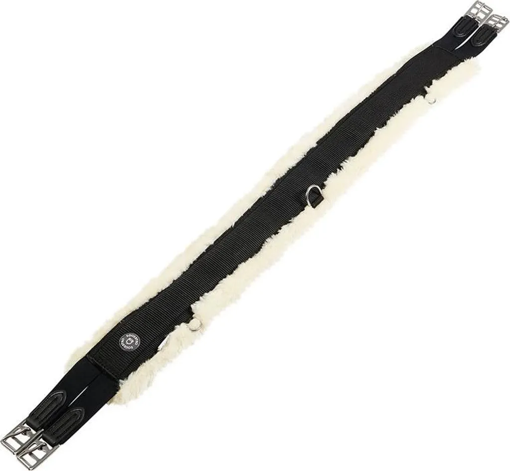 Equestro Candice Sangle de saut 125 cm Noir avec Élastiques Robustes