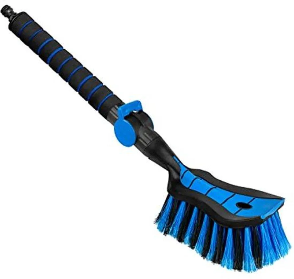 Brosse de lavage voiture 54 cm avec raccord d'eau rapide bleu expert