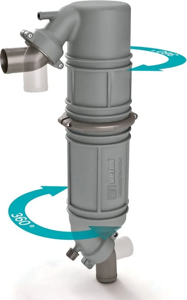 Collecteur d'eau Vetus Silencieux 40mm pour échappement de bateau