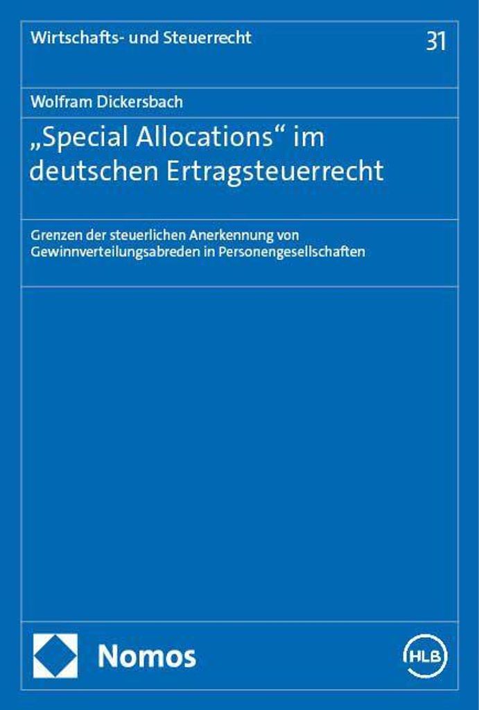\Special Allocations\" im deutschen Ertragsteuerrecht"