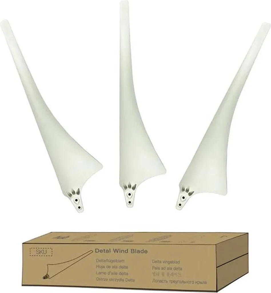 Kit 3 pales éolienne pour site isolé, fibre de carbone résistante