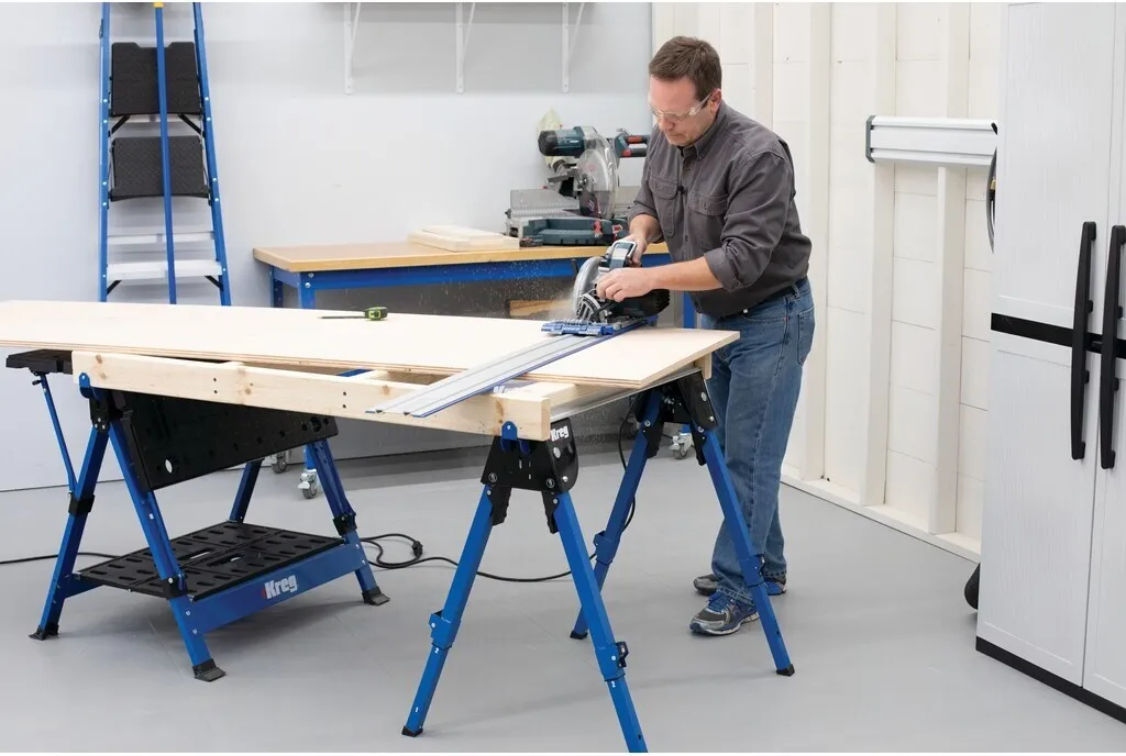 Établi de travail pliable Kreg KWS500 : support de serrage extensible - 7