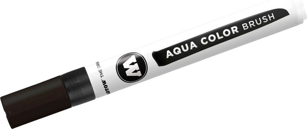 Aquarellstift Color Brush Aqua 1-2mm tiefschwarz Packung mit 3 Stück