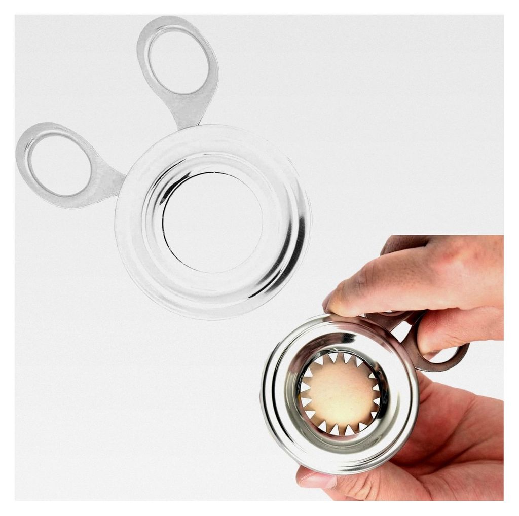 Eierköpfer aus Edelstahl, Eieröffner, Egg Topper Cutter, spülmaschinengeeignet